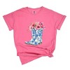Simply Sage Market Cowboy Boots Floral Garment Dyed Tee - 2 of 4