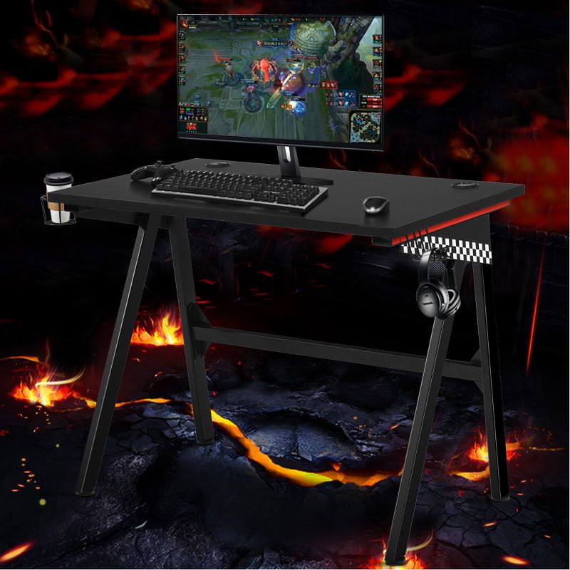 Costway Gaming Desk Home Office PC Table Computer Desk with Cup Holder & Headphone Hook, 3 of 11