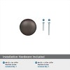 Amerock Edona Cabinet or Furniture Knob, 1-1/4 inch (32mm) Diameter - 4 of 4