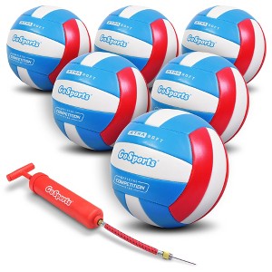GoSports Soft Touch Recreational Regulation Size Indoor and Outdoor  Volleyball 6 Pack - 1 of 4