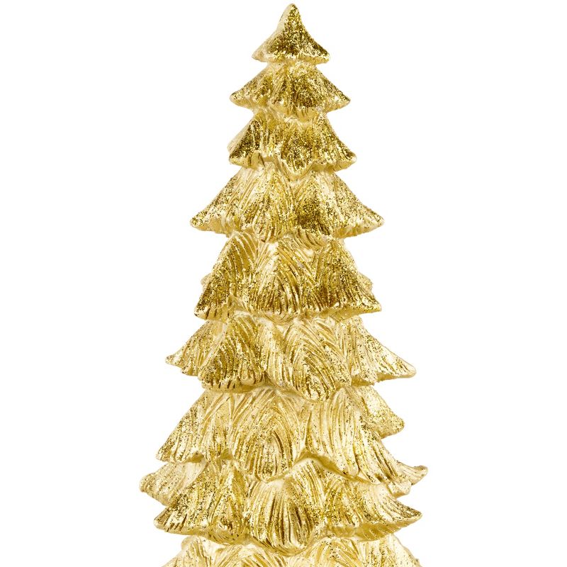 Northlight 12.5" Metallic Gold Woodland Tree Christmas Decoration, 3 of 6