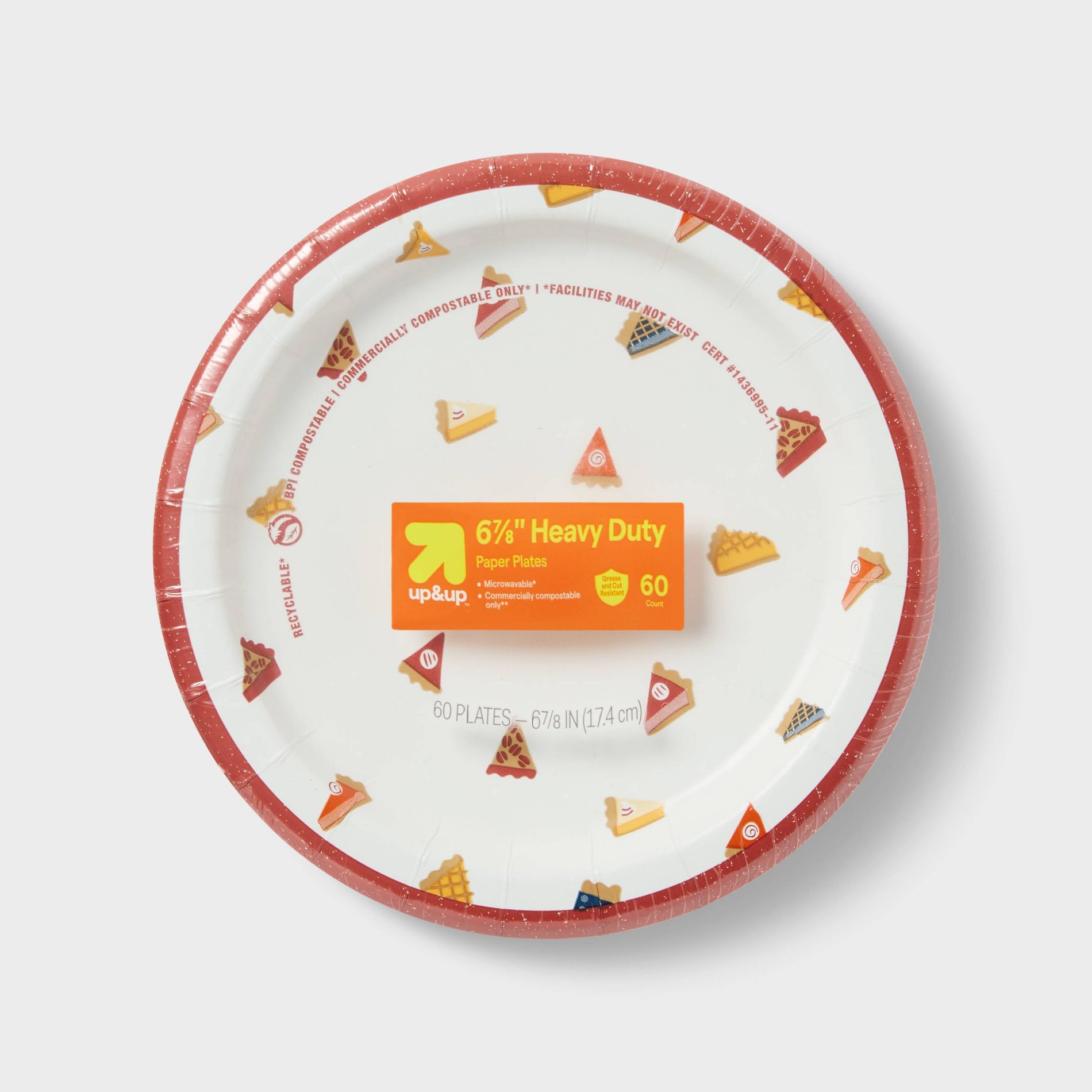 Fall Disposable Plates - 60ct - 7" - up & up™
