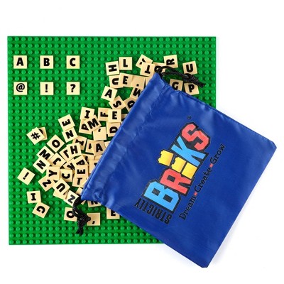 Strictly Briks Alphabriks And 10x10 Green Baseplate - 100 2x2 Alphabet ...