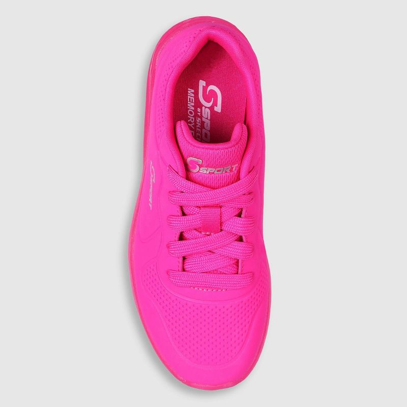 S Sport By Skechers Girls' Conny Sneakers - Pink, 3 of 7