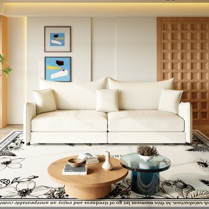 GDFStudio Wistar Contemporary Velvet Upholstered 3-in-1 Convertible Sofa Bed with Gold Metal Trim - 1 of 4