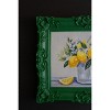 Wall Art – Dark Green Framed Acrylic Painting of Lemons in a Vase by Kalalou - 3 of 4