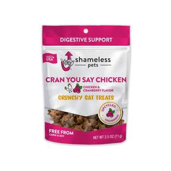 Shameless Pets You Say Chicken & Cranberry Flavor Crunchy Cat Treat - 2.5oz