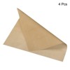 Unique Bargains Glass Fiber Non-Stick Waterproof Heat Resistant Baking Mat 14.96" x 14.96" Brown 4 Pcs - 3 of 4