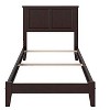 AFI Furnishings Madison Twin Traditional Bed with Open Footboard and Turbo Charger in Espresso - 4 of 4