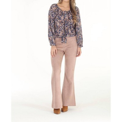 Women's Voile Floral Peasant Blouse - PAPARAZZI