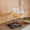 16.9oz 4pk Ribbed Stemmed Wine Glasses Gold - Threshold™: Modern Glass Drinkware Set, Hand Wash, Cold Beverages - 2 of 4