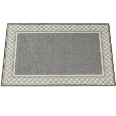 Collections Etc Lattice Border Skid-resistant Accent Rug : Target