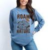 Simply Sage Market Women's Roam  Nature Mountains Long Sleeve Garment Dyed Tee - 2 of 2