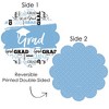 Big Dot of Happiness Light Blue Grad Best is Yet to Come Light Blue Graduation Party Round Table Decorations Paper Chargers Place Setting For 12 - 3 of 4