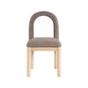Meridian Furniture,Conrad Linen Textured Fabric Dining Chair - 3 of 4