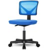 Armless Mesh Office Chair with Adjustable Height and Lumbar Support, Swivel Rolling Computer Desk Chair for Small Spaces - 3 of 4