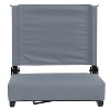 Flash Furniture Set of 2 Grandstand Comfort Seats by Flash - 500 lb. Rated Lightweight Stadium Chair with Handle & Ultra-Padded Seat - 4 of 4