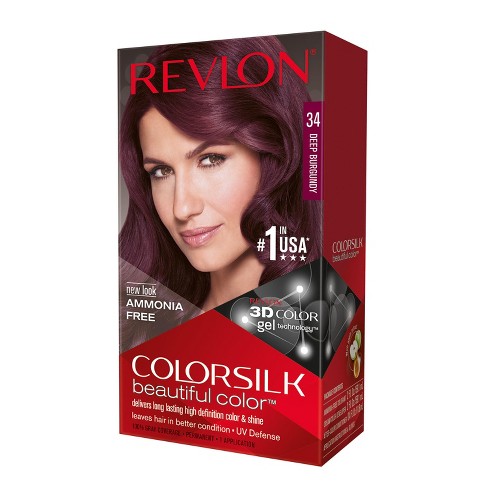 Revlon Colorsilk Hair Color 34 Deep Burgundy 1 Kit