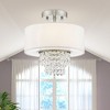 Livex Lighting Carlisle 2 - Light Semi-Flush Mount in  Brushed Nickel - 3 of 4
