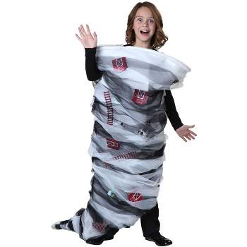 HalloweenCostumes.com One Size Fits Most   Child Tornado Costume, Black/White