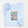 Simply Sage Market Watercolor Daisy Garden Lightweight Garment Dyed Sweatshirt - 2 of 4