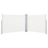 vidaXL Retractable Side Awning Cream 39.4 in.x393.7 in. - 2 of 4