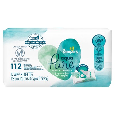 Pampers Aqua Pure Sensitive Baby Wipes - 112ct