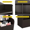 3-Tier Toy Storage Cabinet and Bookcase with Cubby Organizer, Modern Kids Shelf for Playroom - 4 of 4