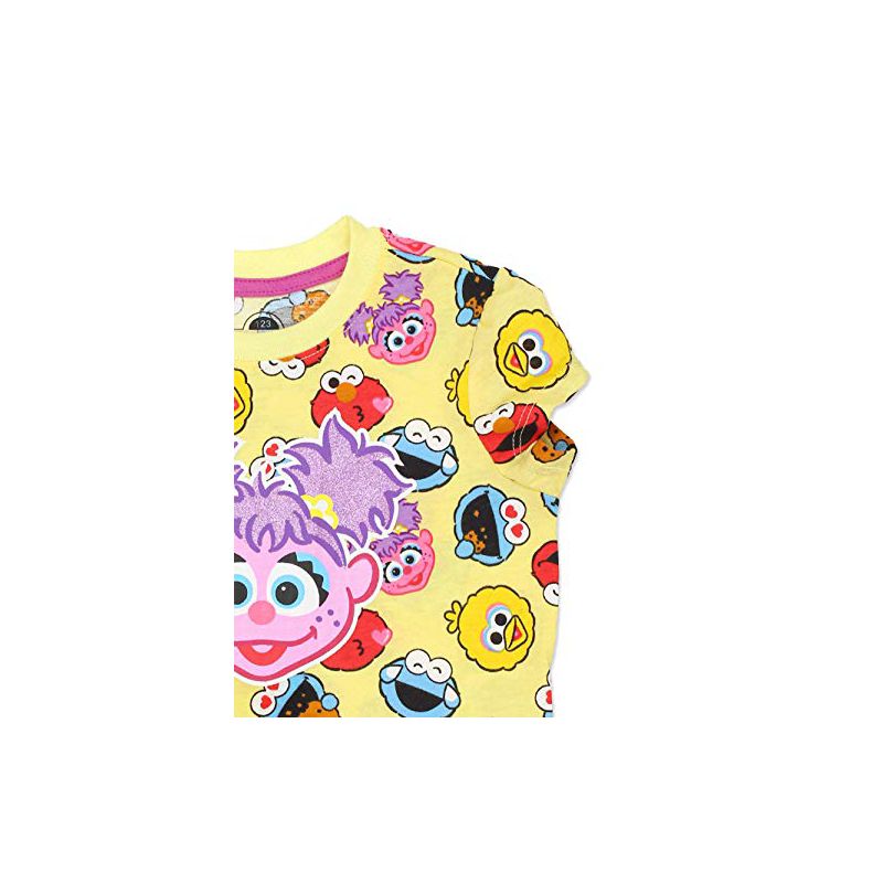 Sesame Street Girl's Abby Cadabby Cap Sleeve Graphic Tee Shirt For Infants, 5 of 8