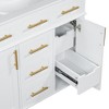 INFURNIC Vanity Tables, Elegant Compact Space Saving Bathroom Vanity with Advanced Features for Small Bathrooms, White, 18.3"*24"*34.3" - 4 of 4