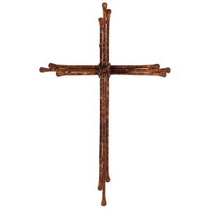 Dicksons MWC-413 Alternating Length Rustic Brown 10.5 x 6.75 Metal Decorative Wall Home D�cor Cross - 1 of 2