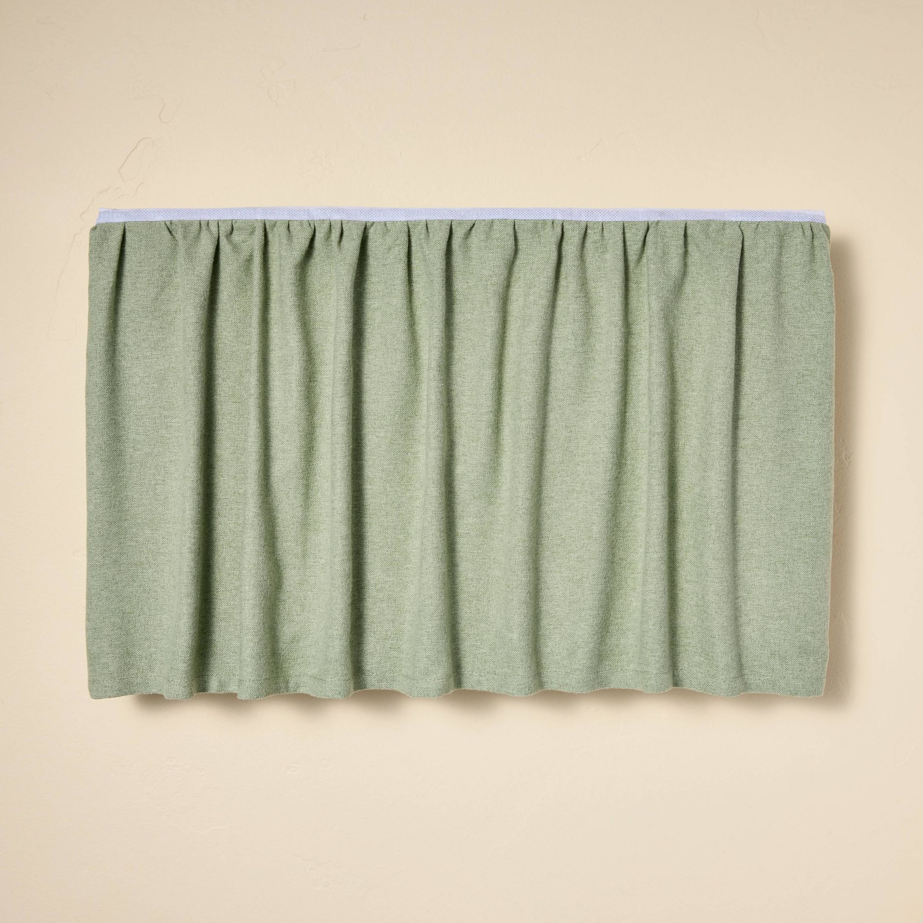 Linen-Like Crib Skirt Green - Hearth & Hand™ with Magnolia