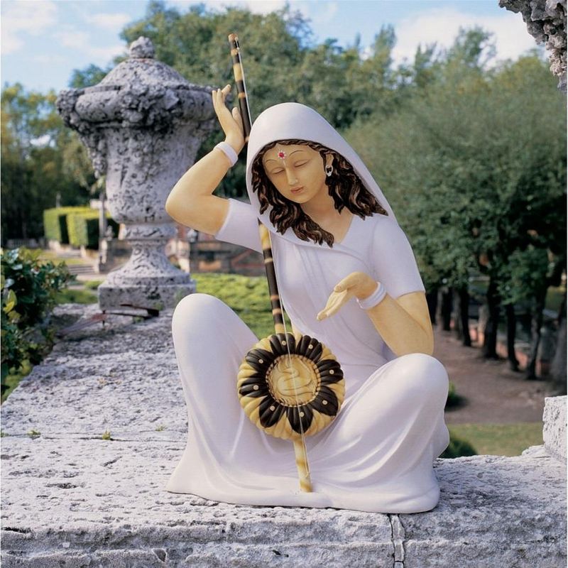 Design Toscano Serene Mira Bai Sculpture - Multicolored, 1 of 3