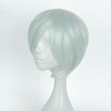 Unique Bargains Women's Wigs 12" Light Cyan with Wig Cap - 3 of 4