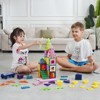 VEVOR Magnetic Tiles, Magnetic Building Blocks, Magnet Building Set with 2 Car Bases & 26 Digital Cards,Toys for Toddlers Boys Girls Aged 5+ - 2 of 4