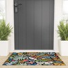 evamatise Joyful Jungle Maximalist Mode Looped Vinyl Welcome Mat - Society6 - 2 of 4