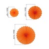 Unique Bargains Round Wall Decoration Hanging Paper Fans Party Set 6 Pcs - 2 of 4