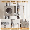 Cat Tree, 66.9-Inch Cat Tower with Litter Box Enclosure, Features Hammock & Washable Cushions, Multi-Level Cat Furniture for Indoor Cats - 4 of 4