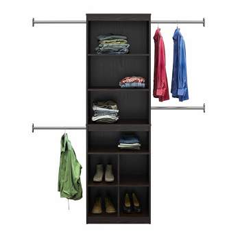 3 Shelf Hanging Fabric Storage Organizer Gray - Brightroom™