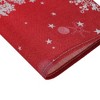 Unique Bargains Christmas Place Mats Linen Red White 13" x 17.7" 2 Pcs - 4 of 4