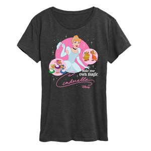 Women's - Disney Princess - Cinderella Make Your Own Magic Short Sleeve Graphic T-Shirt - 1 of 4