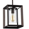 Chloe Lighting Ironclad Industrial-Style 1 Light Rubbed Bronze Ceiling Mini Pendant 7"Shade - 3 of 3
