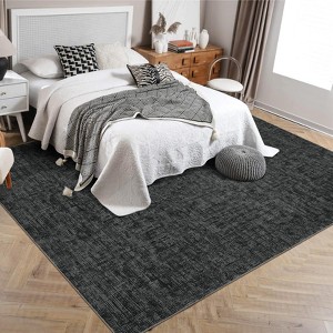 Washable Rug Modern Abstract Non-Slip Stain Resistant - Low Pile Machine Washable Carpet for Living Room, Bedroom & Dining - 1 of 4