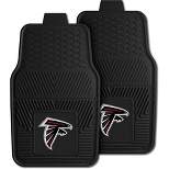 Fanmats 27 x 17 Inch Universal Fit All Weather Protection Vinyl Front Row Floor Mat 2 Piece Set for Cars, Trucks, and SUVs, NFL Atlanta Falcons