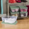 Sterilite Stackable 6 Quart Clear Home Storage Box with Handles and Lid for Efficient, Space Saving Household Storage and Organization - 3 of 4