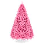 Best Choice Products 6ft Artificial Christmas Full Tree Festive Holiday Decoration w/ 1,477 Branch Tips, Stand - Pink