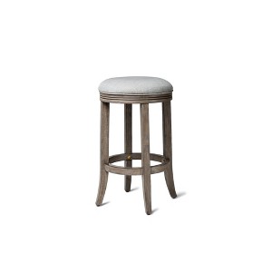 Maven Lane Eva Swivel Backless Fabric Counter Height Bar Stool - 1 of 4