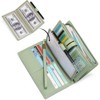 FATMOON Women’s Large Capacity RFID Blocking Leather Wallet - Easy-to-Use Checkbook Organizer with Removable Cover for Travel,Daily Use - 2 of 4