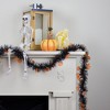 Northlight 50' Black With Orange Jack O' Lanterns Halloween Tinsel