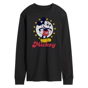 Men's - Disney - Mickey Stars Long Sleeve Graphic T-Shirt - 1 of 4